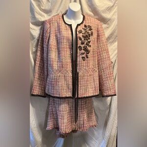 Lane Bryant 2 piece tweed suit jacket sz18 skirt sz20